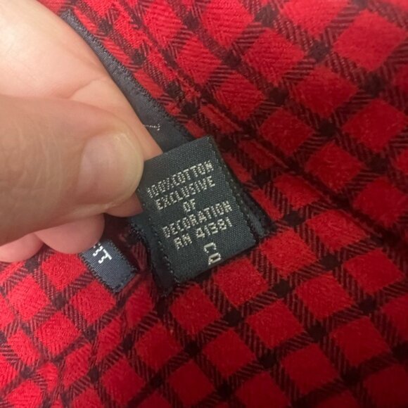 Polo Ralph Lauren Men Size 4XLT Tall Red Button Down Casual Shirt - Picture 4 of 7